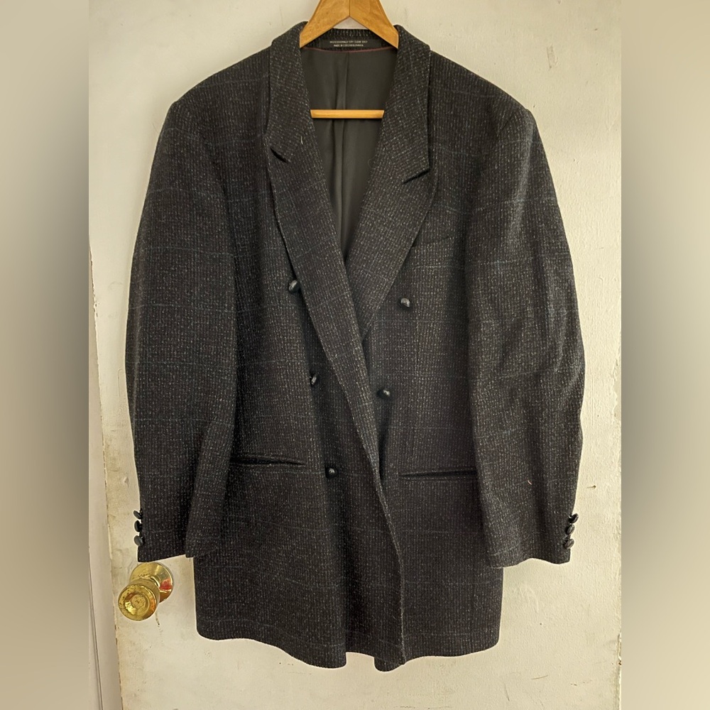 Double breasted wool coat